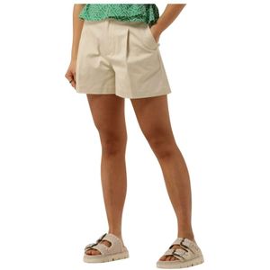 Scotch & Soda, Korte broeken, Dames, Beige, W27, Witte Chino Shorts voor Dames