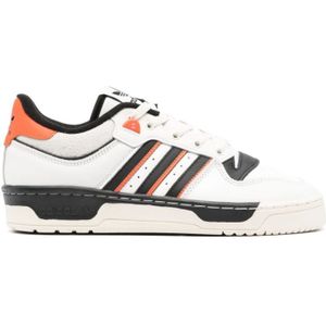 Adidas, Witte Strepen Logo Sneakers Wit, Heren, Maat:42 EU
