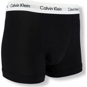 Calvin Klein, Ondergoed, Heren, Zwart, M, Katoen, Heren Trunks 3-Pack Ondergoed