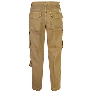 Nine In The Morning, Broeken, Heren, Bruin, W33, Slim-fit Hazelnoot Cargo Broek