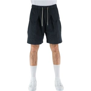 Covert, Korte broeken, Heren, Zwart, L, Katoen, Katoenen Bermuda Shorts met Elastische Tailleband