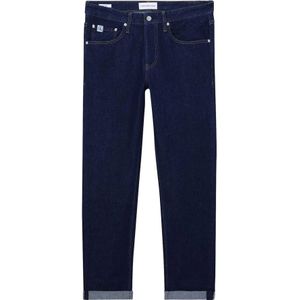 Calvin Klein, Jeans, Heren, Blauw, W30, Denim, Blauwe Regular Denim Jeans