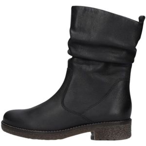 Gabor, Schoenen, Dames, Zwart, 40 1/2 EU, Leer, Zwarte Enkellaarsjes Casual Stijl