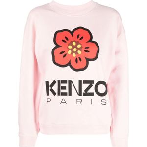 Kenzo, Sweatshirts & Hoodies, Dames, Roze, M, Roze Truien voor Vrouwen