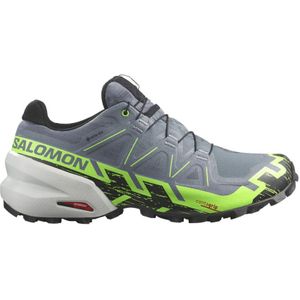 Salomon, Flint/Grgeck/Black Speedcross 6 GTX Trail Hardloopschoenen Grijs, Heren, Maat:44 1/2 EU