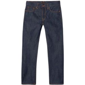 Nudie Jeans, Gritty Jackson Jeans Blauw, Heren, Maat:W34 L32
