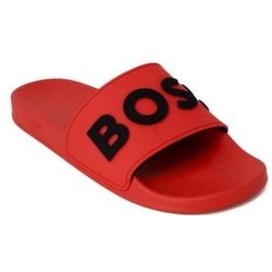 Hugo Boss, Schoenen, Heren, Rood, 40 EU, Polyethyleen Sandaal met Polyurethaan Zool