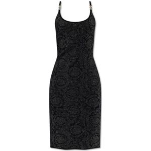 Versace, Mouwloze jurk Zwart, Dames, Maat:XS
