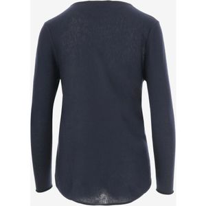 Wild Cashmere, Truien, Dames, Blauw, M, Kasjmier, Luxe Navy Zijde Kasjmier Pullover