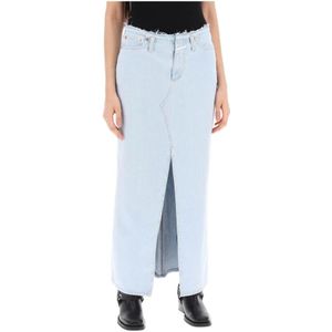 Closed, Denim Skirts Blauw, Dames, Maat:W27