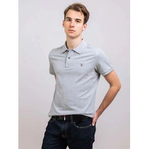 Gant Gant Original Pique Rugger Poloshirt - Mannen - grijs