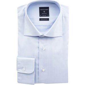 Profuomo, Overhemden, Heren, Blauw, 2Xl, Katoen, Lichtblauwe Business Overhemd