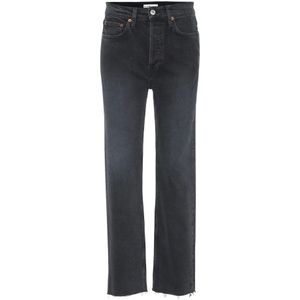 Re/Done, Jeans, Dames, Zwart, W24, High Rise Comfort Stretch Jeans