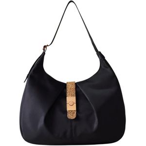 Borbonese, Shoulder Bags Zwart, Dames, Maat:ONE Size