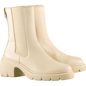 Högl, Schoenen, Dames, Beige, 36 EU, Leer, Enkellaarsjes