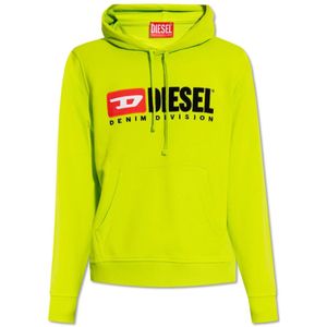 Diesel, Sweatshirts & Hoodies, Heren, Groen, S, Katoen, S-Ginn hoodie