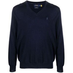 Ralph Lauren, Truien, Heren, Blauw, L, Navy Hunter Pullover Sweater