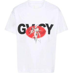 Givenchy, Tops, Heren, Wit, XS, Katoen, T-Shirts