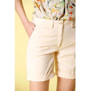 Mason's, Korte broeken, Dames, Roze, 3Xs, Curvy Chino Bermuda Shorts met Bloemendetails