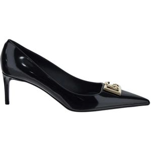 Dolce & Gabbana, Schoenen, Dames, Zwart, 36 EU, Lollo Pumps, Elegant en Chic