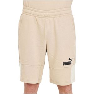 Puma, Korte broeken, Heren, Beige, XL, Katoen, Casual Shorts