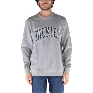 Dickies, Sweatshirts & Hoodies, Heren, Grijs, M, Katoen, Comfortabele Katoenen Sweater