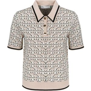 Tory Burch, Tops, Dames, Beige, M, Stijlvolle T-shirts en Polos