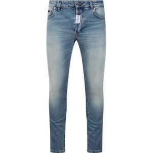 Philipp Plein, Lichtblauwe Skinny Fit Denim Broek Blauw, Heren, Maat:W29