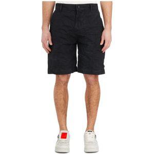 44 Label Group, Katoenen Carpenter Bermuda Shorts Zwart, Heren, Maat:S