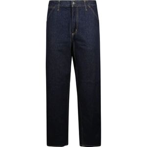 Carhartt Wip, Jeans, Heren, Blauw, W29 L32, Katoen, Klassieke Blauwe Jeans voor Heren