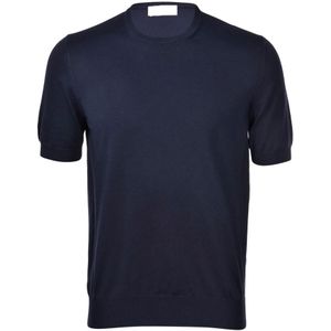 Paolo Fiorillo Capri, Tops, Heren, Blauw, XL, Katoen, T-Shirts