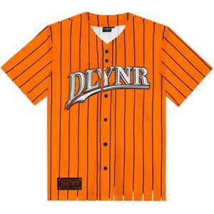 Dolly Noire, Tops, Heren, Oranje, S, Polyester, Baseball Catcher Shirt