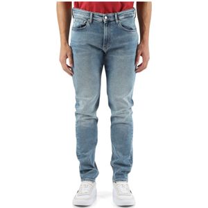 Calvin Klein Jeans, Jeans, Heren, Blauw, W30, Katoen, Slim Taper Jeans Vijf Zakken