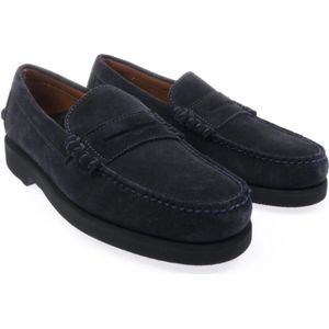 Sebago, Schoenen, Heren, Blauw, 40 1/2 EU, Suède, Loafers