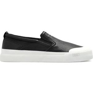 Diesel, Schoenen, Heren, Zwart, 42 EU, Leer, Sneakers S-Athos Slip ON