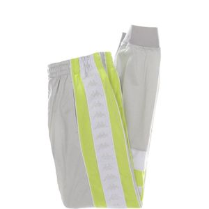 Kappa, Broeken, Heren, Grijs, L, Polyester, Slim Heren Trainingsbroek Grijs Lt/groen