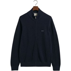 Gant, Truien, Heren, Blauw, L, Katoen, Katoenen Piqué Vest