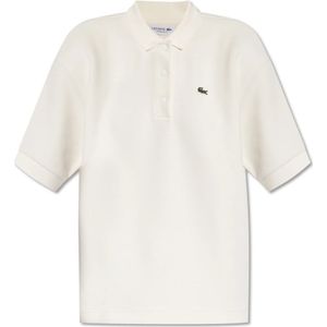 Lacoste, Polo shirt met logo Wit, Dames, Maat:2XL