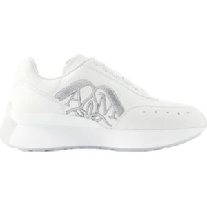 Alexander McQueen Pre-owned, Pre-owned, Dames, Wit, 37 EU, Leer, Pre-owned Leather sneakers