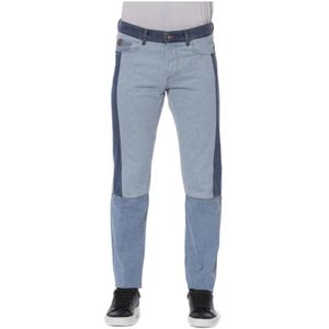 Trussardi, Jeans, Heren, Blauw, W34, Katoen, Slim-fit Jeans