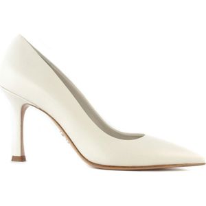 Sergio Levantesi, Puntige Witte Leren Donna Pumps Wit, Dames, Maat:39 EU