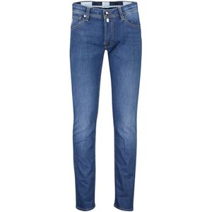 Tramarossa, Jeans, Heren, Blauw, W36 L34, Denim, Blauwe Denim 5-Pocket Jeans