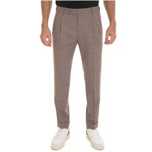 Berwich, Broeken, Heren, Bruin, 3Xl, Wol, Retroelax Chino Broek