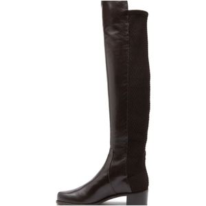 Stuart Weitzman, Schoenen, Dames, Bruin, 35 1/2 EU, Leer, Reserve Over-Knee Laarzen - Verhoog je stijl