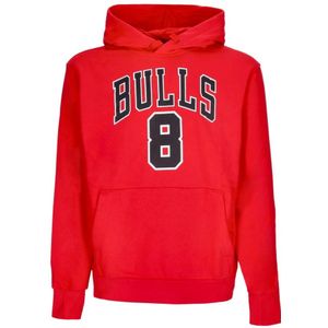 Nike, Sweatshirts & Hoodies, Heren, Rood, XL, Katoen, Chicago Bulls Hoodie Zach Lavine