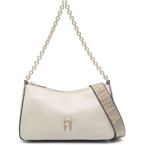 Furla, Tassen, Dames, Grijs, ONE Size, Nylon, Primula Mini Crossbody Tas