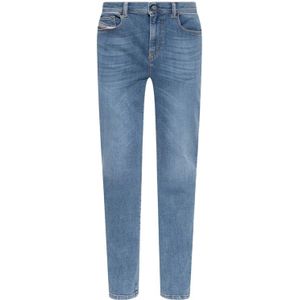 Diesel, Jeans, Heren, Blauw, W33 L32, Slimfit-jeans