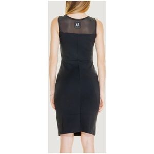 Armani Exchange, Kleedjes, Dames, Zwart, M, Zwarte Mouwloze Bodycon Jurk Xw 000255