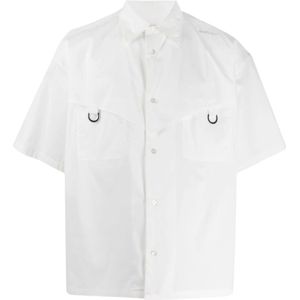 Ambush, Overhemden, Heren, Wit, S, Korte mouw boxy fit shirt