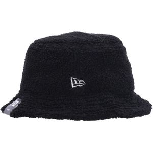 New Era, Accessoires, unisex, Zwart, L, Zwarte NE Borg Bucket Hoed